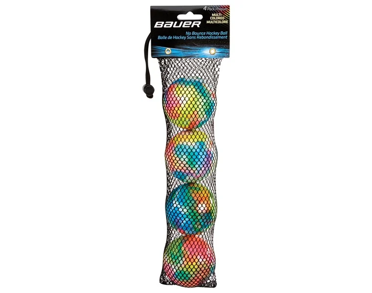 BAUER míček hokejbal vícebarevný 4 pack