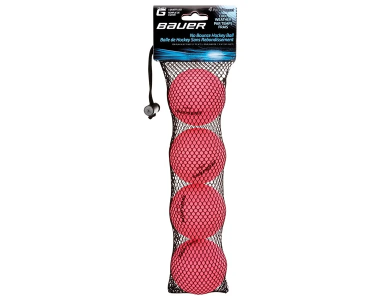 BAUER míček Hydro G Cool Pink studené počasí 4 pack